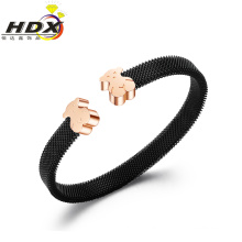 316L pulseira de jóias de moda de aço inoxidável com urso / bracelete